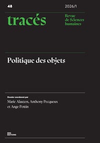 Image 1 of TRACÉS 48 - Politiques des objets