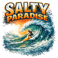 Image 4 of SALTY VIBES GRAPHIC TANK