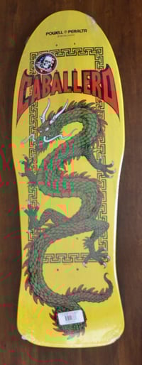 Image 1 of Steve Caballero POWELL PERALTA SKATEBOARD DECK STREET DRAGON Yellow Dip