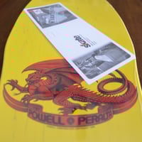 Image 5 of Steve Caballero POWELL PERALTA SKATEBOARD DECK STREET DRAGON Yellow Dip