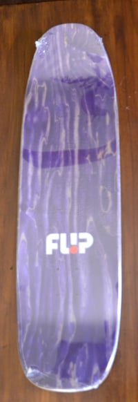 Image 2 of Lance Mountain Flip Skateboard Deck Crest Green Stain