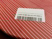 Image 4 of Matt Hensley Skateboard Deck H Street Eagle Block Print Red