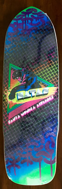 Image 1 of NATAS KAUPAS SKATEBOARD DECK - Santa Monica Airlines 80s deck