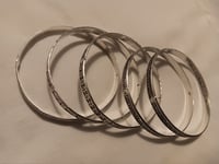 Image 3 of SET OF 5 BANGLE BRACELETS WITH DETAILED DESIGNS