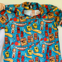 Image 6 of TIKI UNDERGROUND 100% Cotton Button-Up Short Sleeve Aloha Shirt