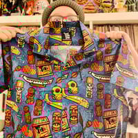 Image 4 of TIKI UNDERGROUND 100% Cotton Button-Up Short Sleeve Aloha Shirt