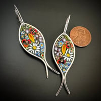 Image 2 of Flower Fish Earrings