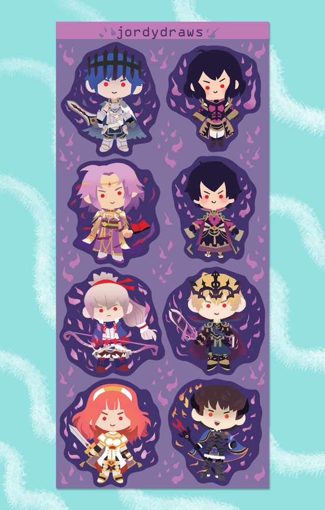 Image of FE Fallen Heroes Sticker Sheet