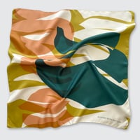 Image 2 of 'BOX ELDER' SQUARE 100% SILK TWILL SCARF