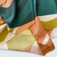 Image 3 of 'BOX ELDER' SQUARE 100% SILK TWILL SCARF