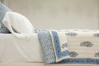 Image 4 of Blue Paisley Quilt