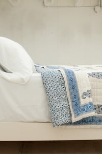 Image 5 of Blue Paisley Quilt