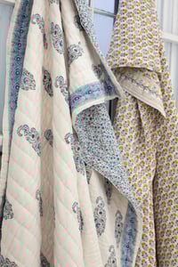 Image 1 of Blue Paisley Quilt