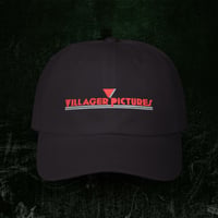 Image 1 of Village Pictures Embroidered Dad Cap – Vintage Film Logo Baseball Hat