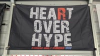 Image 1 of 3' x 5' Flag GBH Heart Over Hype 100k