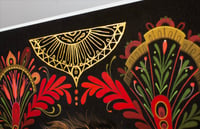 Image 2 of Premonition hand embelished in brass frame
