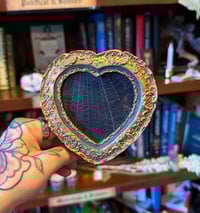 Image 1 of Real Preserved Web Heart Frame