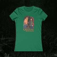 Image 4 of Women's Fav Tee - ENSEMBLE Retro Horror Film Street Art - The Obsidian Mirror