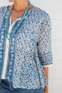 Image 2 of India Top Blue Small Multi