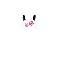 CANDY WHITE FLOWER TANK TOP