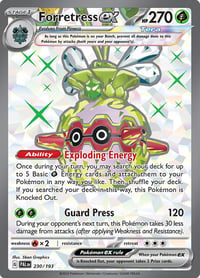 Forretress ex - 230/193 - SV02: Paldea Evolved - Near Mint