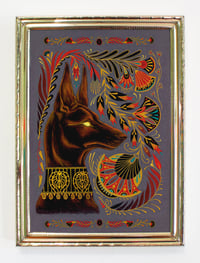 Image 1 of Pharoah in small gold frame