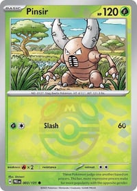 Pinsir (Master Ball Pattern) - SV: Prismatic Evolutions - Near Mint