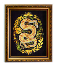 Golden Hour in gold and black frame