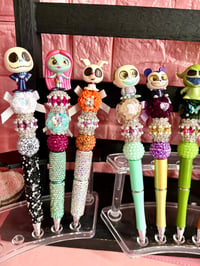 Image 3 of Nightmare Before Christmas Bling Beaded Pens – Handmade & Limited Edition