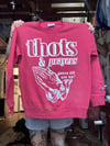 THOTS&PRAYERS SWEATERS**CRIMSON