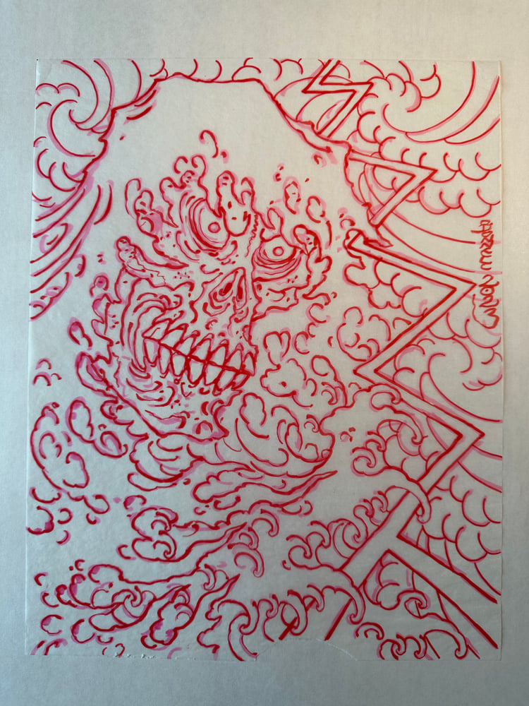 Image of Red Reaper marker sketch 2023