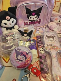 Image 3 of Kuromi Metalic Backpack Purse Bundle 