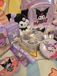 Image 5 of Kuromi Metalic Backpack Purse Bundle 