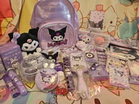 Image 6 of Kuromi Metalic Backpack Purse Bundle 