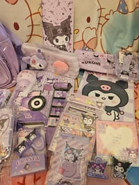 Image 7 of Kuromi Metalic Backpack Purse Bundle 