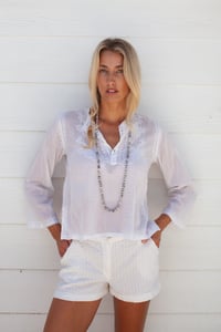 Image 5 of White Embroidered Top