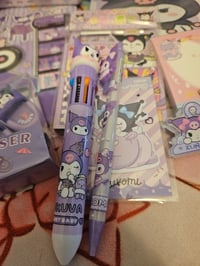 Image 8 of Kuromi Metalic Backpack Purse Bundle 