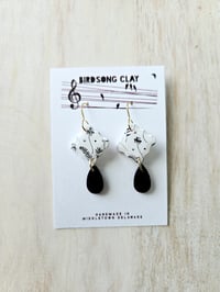 Black and White Flower Dangles #2