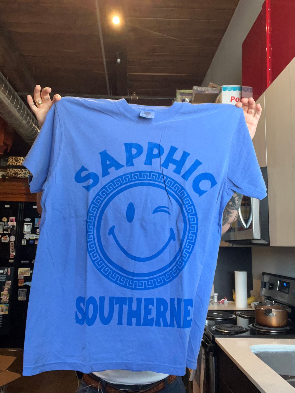 BIG SMILEY SAPHSO TEE**READ FOR COLOR