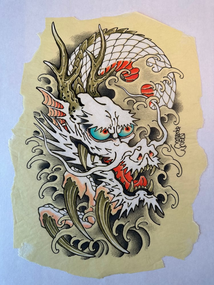 Image of White dragon & water 2023