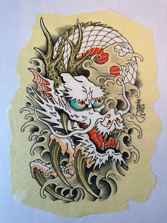Image of White dragon & water 2023