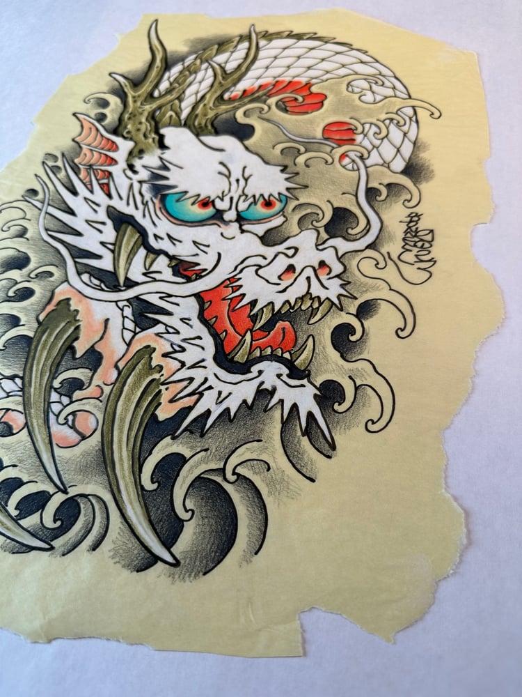 Image of White dragon & water 2023