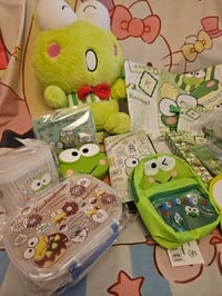 Image 1 of Keroppi Plushy Backpack Bundle 
