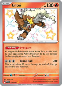 Entei - SV: Paldean Fates - Near Mint