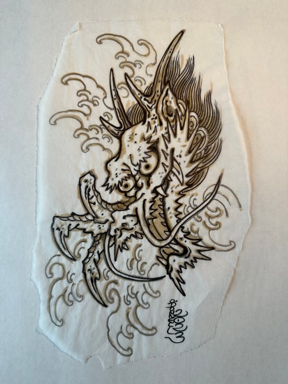 Image of Dragon marker sketch 2023