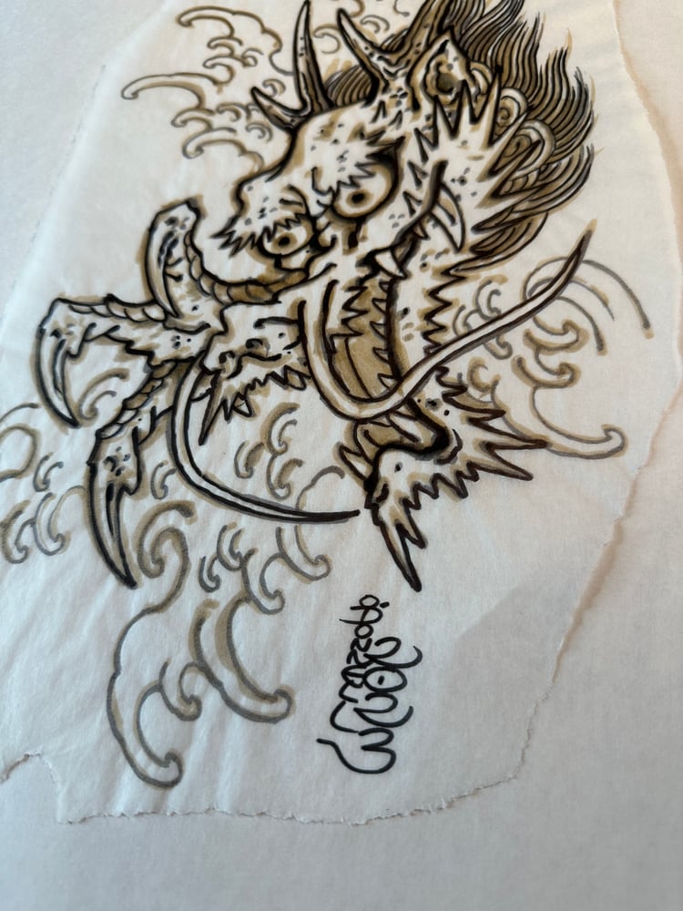 Image of Dragon marker sketch 2023