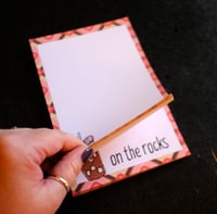 Image 2 of Handmade Iced Coffee Notepad, fun, bow, pad, gift, notes