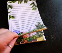 Image 2 of Handmade Plant Notepad, notes, gift, pad, flower, floral, list