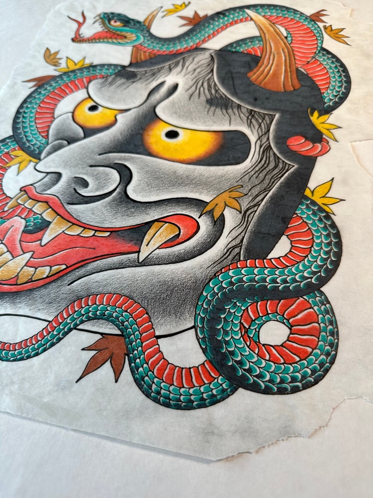 Image of Large Hannya & snake 2023