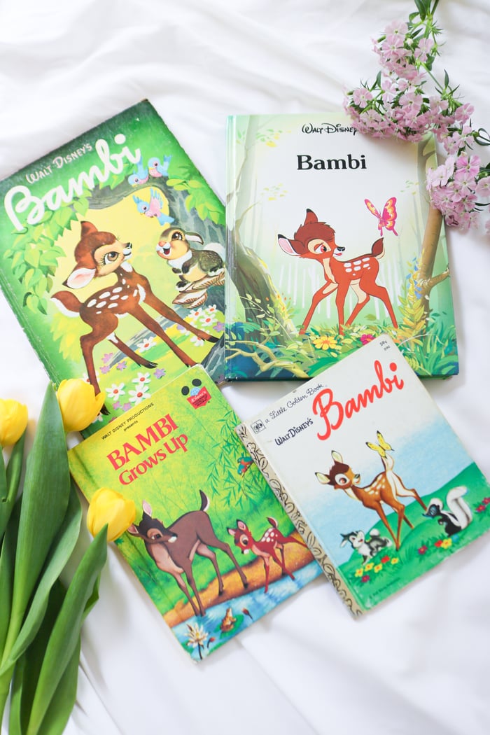 Vintage Bambi Coffee Table Book Bundle - Set of 4